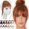 100% Naturhaar Pony Haarteil Clip On auf Front Fringe Bangs Haarverlängerungen