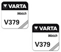 2 x VARTA V379 Uhrenbatterien 1,55 V SR521SW SR63 AG0 LR521 15mAh Knopfzelle