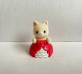 Sylvanian Families Baby rosa Weihnachtskleid Outfit Calico Critters