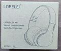 LORELEI X6 Over-Ear-Kopfhörer Mit Mikrofon, Leicht Faltbar & Tragbar Stereo Bass