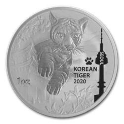 Süd Korea 2020 Tiger Seoul  1 Oz Silber 999 St / BU