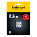 SDHC-Card INTENSO, Speicherkarte, 4GB, Class 10
