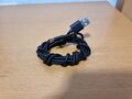 Nylon Micro USB Kabel schwarz, USB zu Mikro USB Ladekabel Datenkabel USB