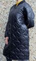 ALBA MODA Damen Long-Jacke Steppmantel Übergangsjacke schwarz Größe 42 NEU HA11a