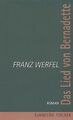 Das Lied von Bernadette von Werfel, Franz | Buch | Zustand gut