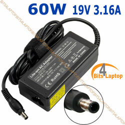 60 W Laptop Ladegerät für Samsung Series R R51 NP-R730-JT08DE AC Adapter 19 V 3,16 A