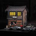 1:64 Auto Garage Diorama Modell Zum Selbermachen Simulation mit Lichtornament Druckguss Auto