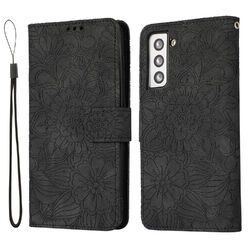 Für Samsung A50 A20E A54 A10 A02S Blumen Muster PU-Leder Wallet Case Handyhülle