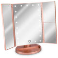 LED Kosmetikspiegel faltbarer Standspiegel beleuchteter Spiegel Schminkspiegel
