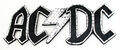 Verspiegelt Mosaik AC/Dc Blitz Logo Wandkunst Australisch Heavy-Metal Rock Band