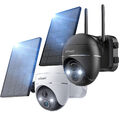 ieGeek 2K Überwachungskamera Aussen Kabellos Akku WLAN IP Kamera mit Solarpanel