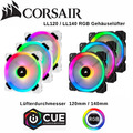 PC Gehäuselüfter Corsair LL Series LL120 LL140 RGB Dual Light Loop 1-3er Pack