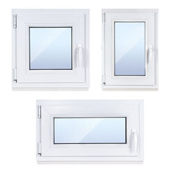 Kellerfenster Kunststoff Fenster weiß Dreh Kipp 3-fach Glas schnelle Lieferung ⭐✔️⭐ BLITZVERSAND ⭐ TOP PREIS ⭐ inkl. Griff ⭐✔️