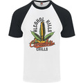 Baseball-T-Shirt Alkohol tötet Cannabis Schüttelfrost Unkrautdrogen Herren S/S