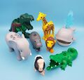 -Gereinigt- Lego Duplo Tiere Zoo Groß - Dino  Krokodil Elefant Löwe Tiger Eisbär