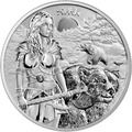 Silbermünze Valkyries Solveig 1 oz Germania Mint 2024 Walküren 5 Mark 999 Silber