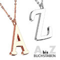 Halskette Set mit Buchstaben Anhänger Alphabet Buchstabenkette Liebe Paarschmuck