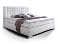 Boxspringbett Doppelbett Boxspring Bett Doppelbett Einzelbett ISABELL PLUS Weiss