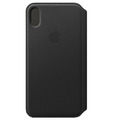 Apple Leather Folio Case MRX22ZM/A -  iPhone XS Max, black, Blister