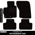 Für Mitsubishi ASX SUV ab 2009 - Fußmatten Nadelfilz 4tlg Schwarz