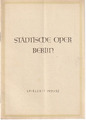 Programmheft Georges Bizet CARMEN Städtische Oper Berlin 1952 LEO BLECH