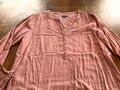 Bluse Tom Tailor Gr. 40 M L TOP In Lachs Alt Rosa Mit Muster Zum Krempeln