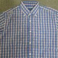 VAN LAACK Sport Herren Hemd langarm Business Oberteil Shirt Gr L  Blau Kariert