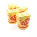 500 Stück Asiaboxen mit Motiv Dragon (16 OZ), 500 ml Dönerbox Foodbox Nudelbox