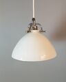 Alte Holmegaard Lampe Pendellampe Leuchte Glas weiß danish Design Dänemark 80er