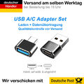 USB C auf USB A Adapter SET USB-Stick Samsung MacBook Buchse Xiaomi Laptop OTG