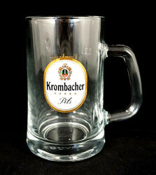 Krombacher Pils Bier Beer Kleiner Krug Humpen Bierglas 0,2l Bierkrug Sahm NEU