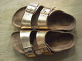 Birkenstock Arizona 37 schmal Softfootbed Metallic Copper/Rose Gold, nicht sehr