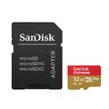 SanDisk Speicherkarte microSDHC-Card Extrem 32 GB
