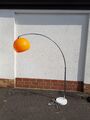 Neuware XXL Bodenlampe Stehleuchte Bogen  Retro orange Chrome Big Arc B Ware