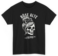 T-Shirt Böse alte Frau Biker MC Frauenpower Rockabilly Geschenkidee Muttertag