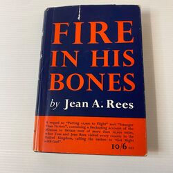 Feuer in seinen Knochen, Jean A. Rees, Vintage christlich religiös Hardcover-Buch HBDJ