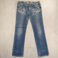  Herrenjeans G-Star roher Kern gerade Damenjeans blau Denim Vintage Größe W31 x L32