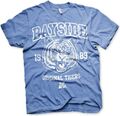 Saved By The Bell Bayside 1989 Original Tigers T-Shirt Blue-Heather