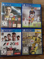 4x PS4 Konvolut Sammlung | Fifa 14 + 16 + 17 + F1 2015 | Deutsche Versionen