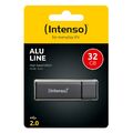 Intenso USB Stick Alu Line 2.0 USB Flash Drive USB Datenspeicher Stick 32GB Grau