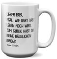 XL Tasse Papa Geschenk Vatertag von Tochter Vater Geburtstag Kaffeetasse Mann