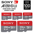 Sony Micro SD 32GB 64GB 128GB 256GB 512GB SDXC Class 10 Speicherkarte 100MB/s