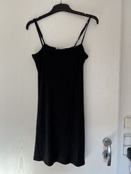 schwarzes Baumwolle Kleid von Hollister Gr. M
