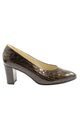 KOMPLIMENTE Hochfront-Pumps Damen Gr. DE 38 braun-khaki Elegant