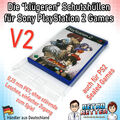 PS2 Spiele OVP Schutzhüllen V2 0,35mm PlayStation 2 Fat Slim Sony Game DVD Hülle