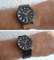 klassik Nautica Armbanduhr mit Wechsel-Armband; super Kontrast; anthrazit #16000