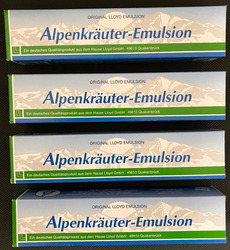 Alpenkräuter-Emulsion 4 x 200 ml  Original Lloyd Emulsion Reflexmassage Pflege