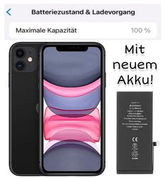 Apple iPhone 11 - 64 128 256 GB - Schwarz Rot Weiß Violett Grün - NEUE BATTERIE