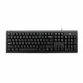 Tastatur V7 KU200US Schwarz Bunt QWERTY Qwerty US