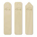 3 x 'Indian Rhino' Birch Bookmarks (BK00014331)